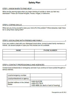 Printables Self Harm Worksheets great alternatives to self harm and injurious stimming behavior for those of us with spd asd p s sorry i have been away aw