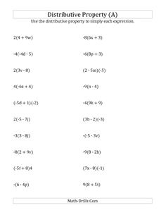 Printables Pre Algebra Worksheet free pre algebra worksheets tutoring resources pinterest worksheet using the distributive property no