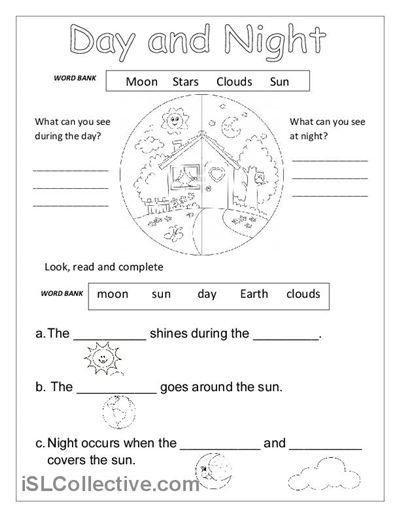 Printables Free Esl Worksheets day and night worksheet free esl printable worksheets made by teachers