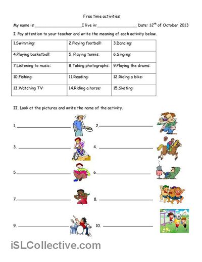 Printables Free Esl Worksheets free time activities worksheet esl printable worksheets made by teachers