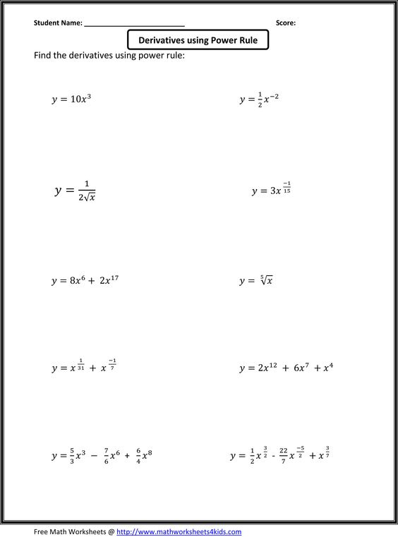 Printables Calculus Worksheet calculus homework worksheet basic worksheets for higher grade students teaching students