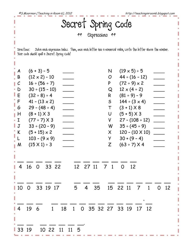 Printables Order Of Operations Worksheets 7th Grade 1000 ideas about order of operations on pinterest math free spring themed review sheet quick fun and great to