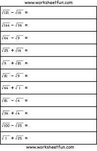 Printables Cube Roots Worksheet 1000 images about square roots on pinterest bingo cards and maze adding subtracting worksheets