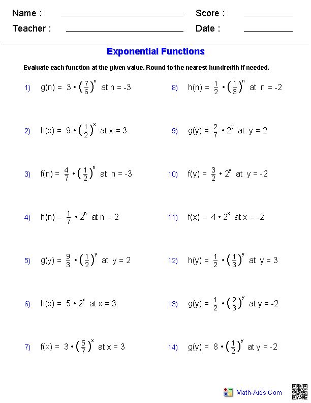 Printables Calculus Worksheet 1000 images about pre calculus functions on pinterest evaluating exponents worksheets