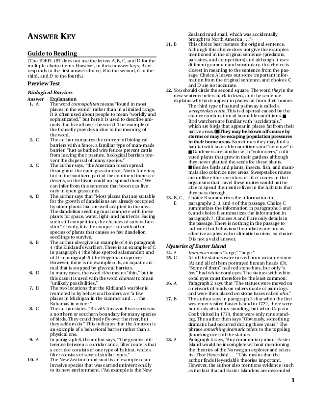 Printables Read Theory Grade 7 Answer Key bruce rogers toefl reading answer key 5 from