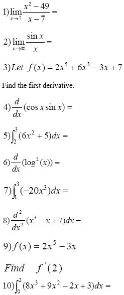 Calculus Worksheets With Solutions Printables