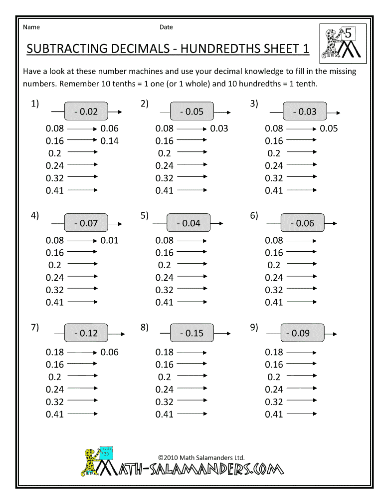Printables 4th Grade Math Decimals Worksheets grade math decimals scalien 4th scalien