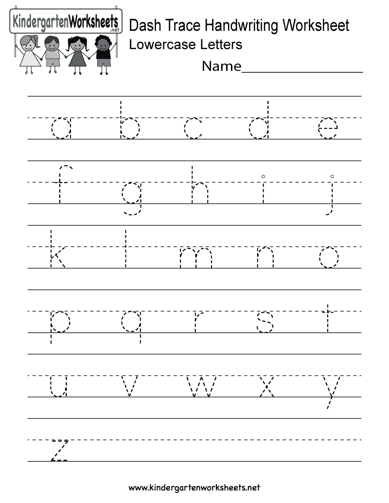 Printables Handwriting Worksheets Printables free printable dash trace handwriting worksheet for kindergarten printable