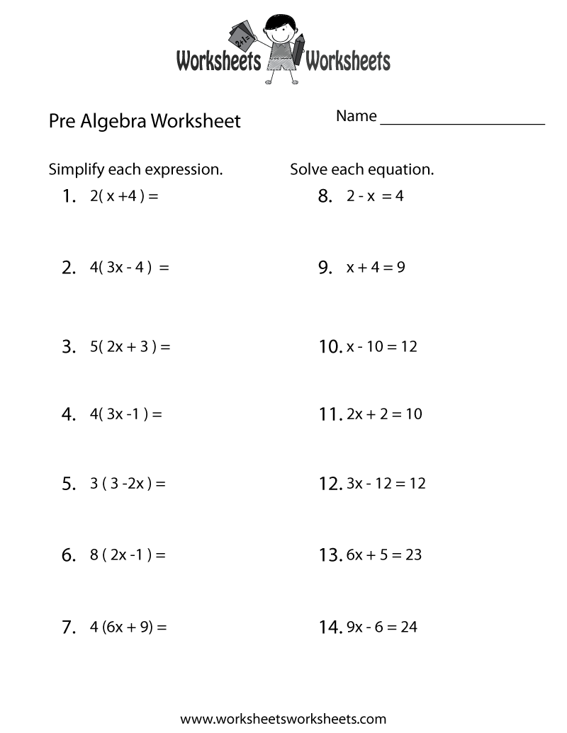 Pdf 6Th Grade Pre-Algebra Help Pre-Algebra Pdf | Pdfprof.com