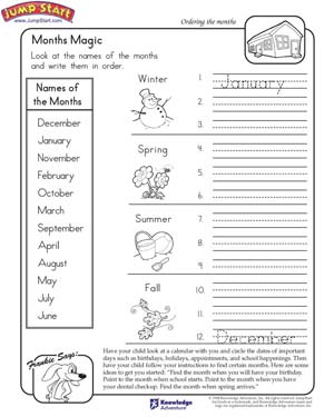 Printables Months Of The Year Worksheets months magic worksheet on the of year jumpstart free social studies for kids