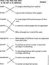 Printables Racism Worksheets printables racism worksheets safarmediapps martin luther king jr enchantedlearning com match each word to its definition jr