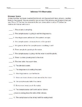 Printables Observations And Inferences Worksheet inference vs observation worksheet activities and the this is a good to follow up on difference between observation