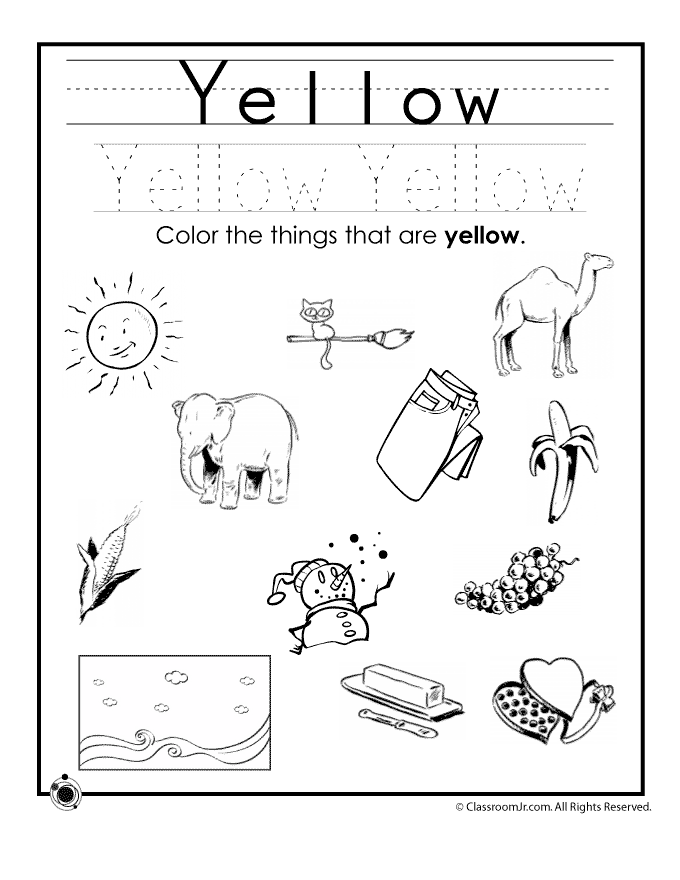 Printables Preschool Worksheets For The Color Red learning colors worksheets for preschoolers color yellow worksheet worksheet