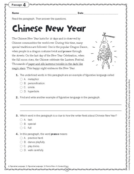 Small Comprehension Passages For Grade 4 Cataloge Of Posts