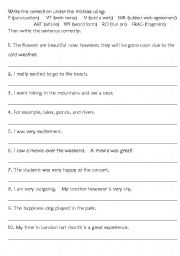 Printables Correcting Grammar Worksheets worksheet grammar correction worksheets kerriwaller printables correcting delwfg com correct the writing