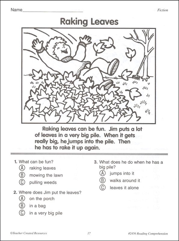 Printables Reading Comprehension Grade 1 reading comprehension grade 1 028750 details rainbow resource additional photo inside page