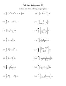 Printables Calculus Worksheet free calculus worksheets davezan templates and worksheets