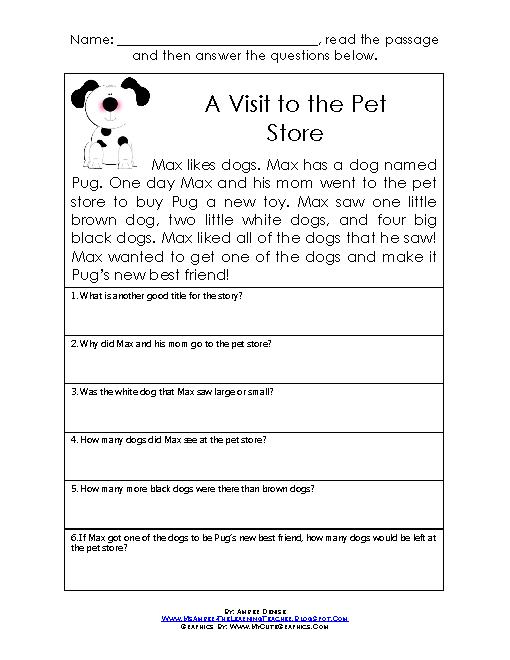 Printables Reading Comprehension Grade 1 comprehension worksheet grade 1 scalien reading scalien