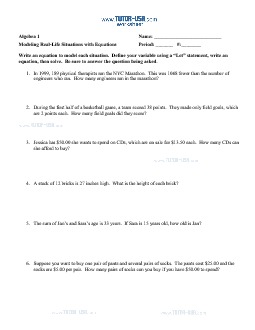 Printables Pre Algebra Worksheet free pre algebra worksheets printables with answers pdf equations word problems