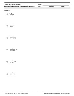 Printables Calculus Worksheet free calculus worksheets printables with answers pdf trigonometry integrals integration