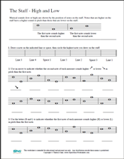 Printables Printable Music Theory Worksheets free printable music worksheets opus lesson 3 staff treble clef