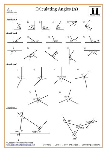 Printables Finding Missing Angles In Triangles Worksheet calculating missing angles by anon7476 teaching resources tes