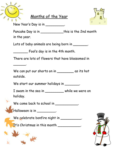 Printables Months Of The Year Worksheets months of the year worksheets for mixed abilities by robyn perry91 teaching resources tes