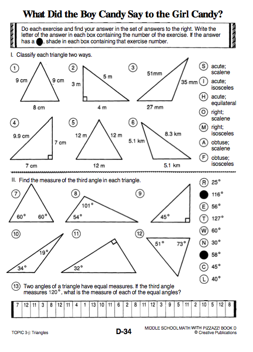 Printables Finding Missing Angles In Triangles Worksheet finding missing angles in triangles worksheet davezan bloggakuten