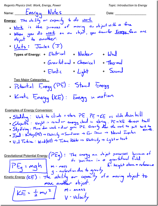 Printables Kinetic And Potential Energy Worksheet potential and kinetic energy worksheet precommunity printables worksheets conversions energy