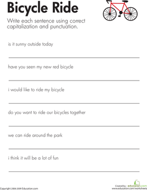 Printables Correcting Grammar Worksheets printables correcting grammar worksheets safarmediapps correct sentences worksheet sharpmindprojects fix the bicycle ride education com