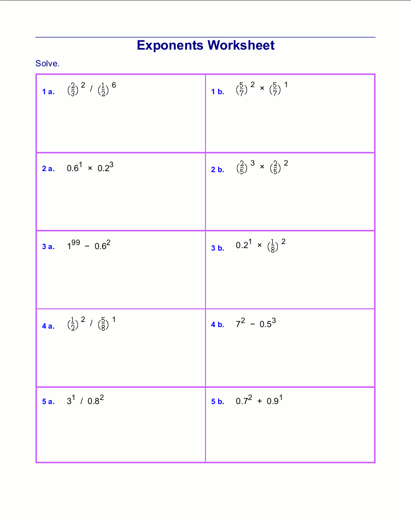 Multiplying Powers With The Same Base Worksheet Form K Jack Cook s 