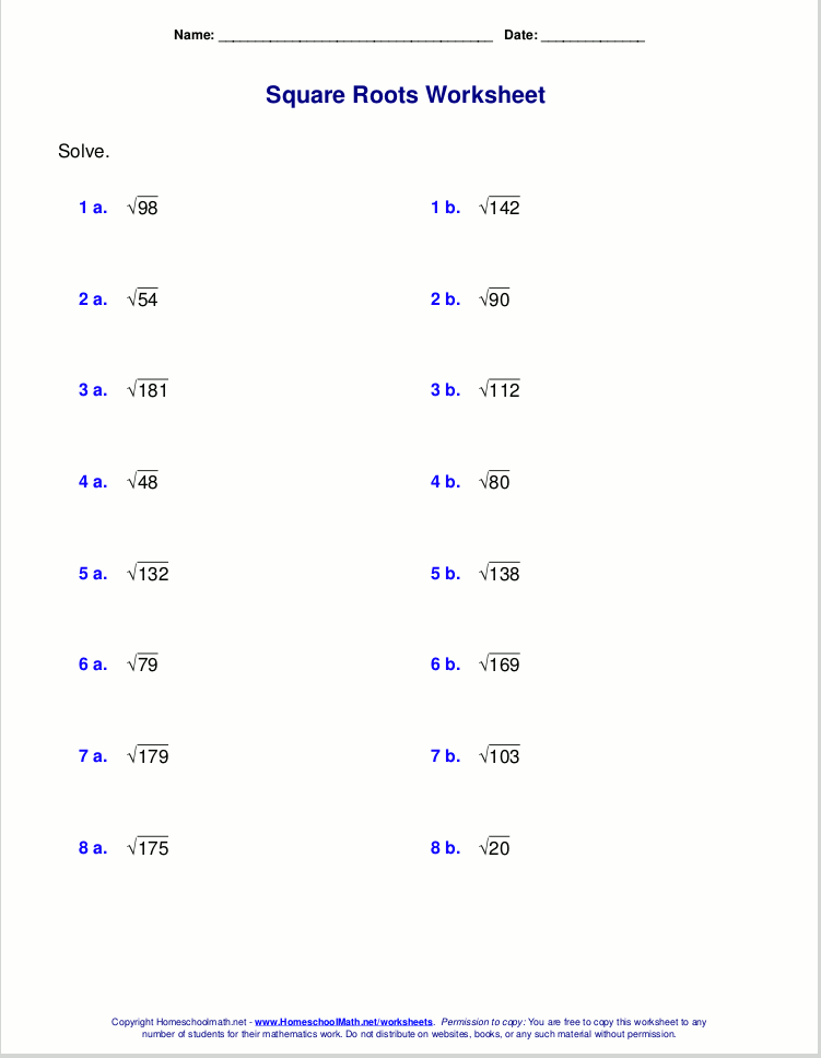 Printables Cube Roots Worksheet square root and cube worksheet plustheapp roots non perfect squares gif