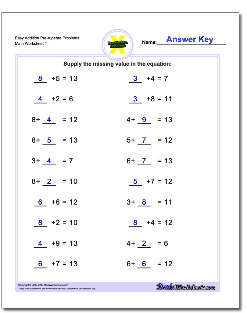 Printables Pre Algebra Worksheet algebra pre algebra