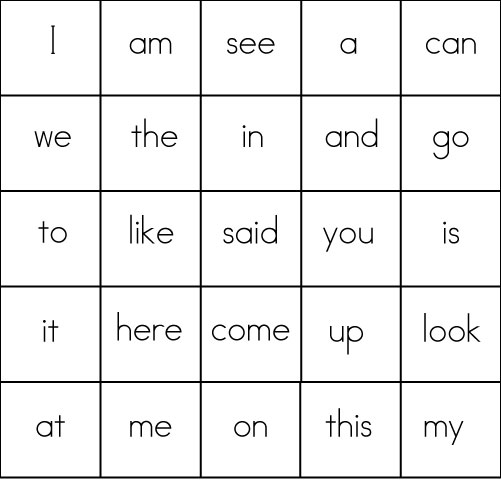 Printables Kindergarten Spelling Words Worksheets sight word game bingo word