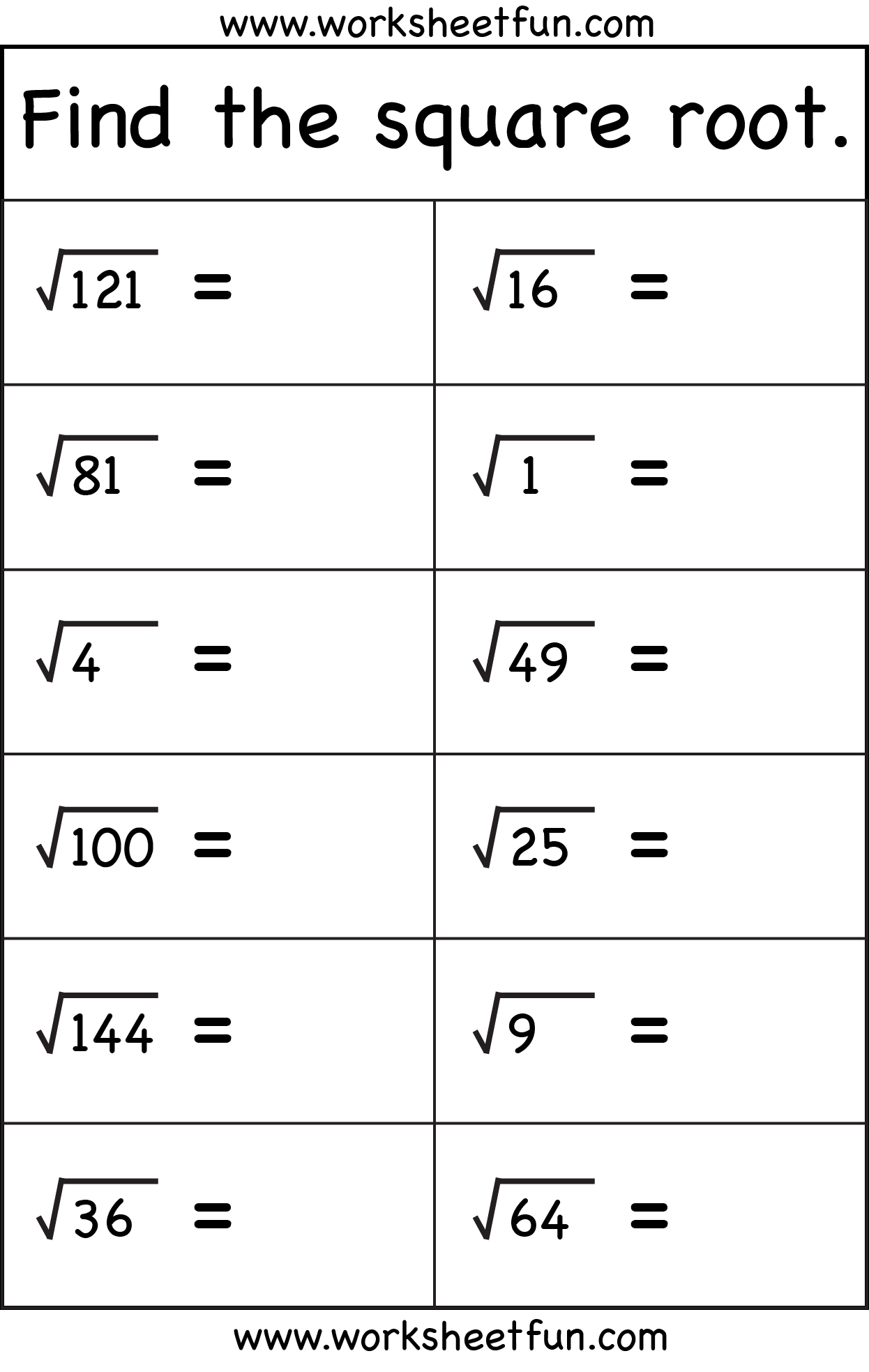Printables Cube Roots Worksheet Tempojs Thousands Of Printable Activities