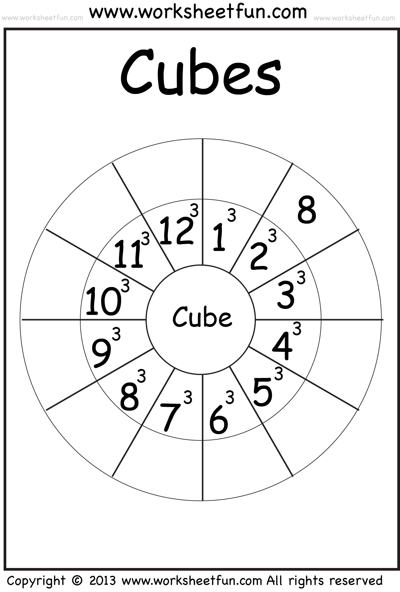 Printables Cube Roots Worksheet cube 1 12 worksheet free printable worksheets worksheetfun cube