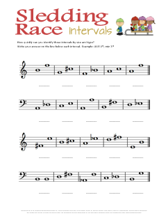 Printables Printable Music Theory Worksheets christmas music theory worksheets 20 free printables sledding race intervals printable worksheet