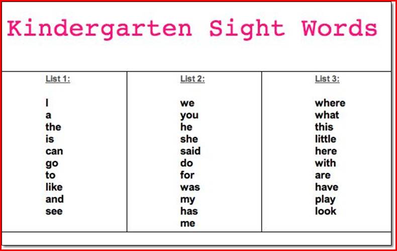Printables. Kindergarten Spelling Words Worksheets. Tempojs Thousands