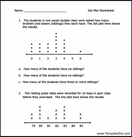 Printables Dot Plot Worksheet plot worksheet davezan dot davezan