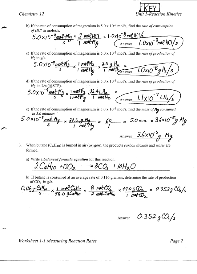 Stoichiometry Color By Number Worksheet Answers