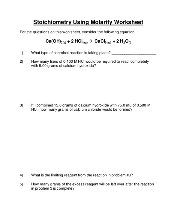 intro-to-stoichiometry-worksheet