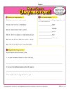 Printables Oxymoron Worksheet oxymoron worksheets figurative language practice warm up to oxymoron